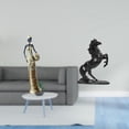 thumbnail image 2 of Figura africana de escritorio, estatua de dama tribal, escultura de animal en resina, estatua de caballo, diseño elegante, material resistente, ideal, 2 of 8