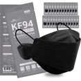 thumbnail image 1 of Mascarilla facial HAPPYDAY KF94 con microprotección antipolvo negra (paquete de 25), 1 of 9