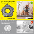 thumbnail image 4 of Waxgamo Dog Cone for medium Dogs, Comfortable Inflatable Soft Alternative After Surgery, Elizabethan Donut Collar for Recovery, Different Sizes for Cats, Medium and Small Dogs (L) ﻿ ﻿, 4 of 7