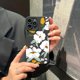 thumbnail image 5 of Funda de silicona con diseño floral de lujo para iPhone 16, 15, 14 Plus, 13 Pro Max, 12, 11, X, XS, XR, 7, 8, 16 Plus, SE, funda suave a prueba de golpes, 5 of 5