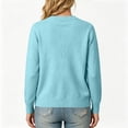 thumbnail image 4 of Cardigans for Women Elegant Basic Knit Long Sleeve Solid Color Button-down Sweater, L, 4 of 5