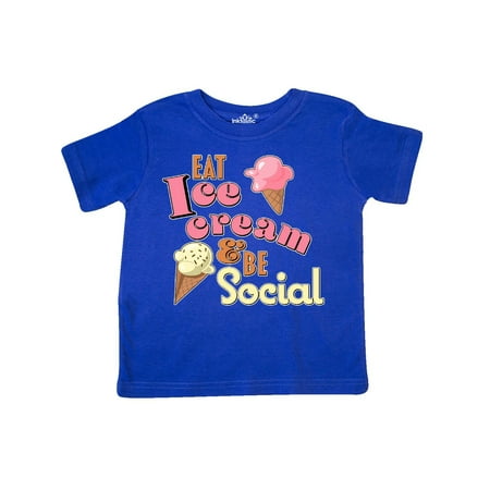 Eat Ice Cream and be Social strawberry and chocolate chip Toddler (Best Chocolate Chip Ice Cream)