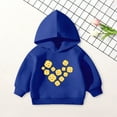 thumbnail image 2 of Ulanda Toddler Unisex Baby Hooded Sweatshirt Boys Girls Winter Hoodies Autumn Solid Pullover Pockets Jumper Outfits (Blue, 5-6 Years), 2 of 7