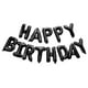 thumbnail image 1 of Banderín GREATRIL Happy Birthdays negro para decoración de fiesta, 1 of 6