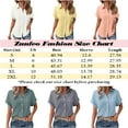 thumbnail image 4 of Zunfeo Summer Blouse for Women Soft Button Down Shirts 2025 Short Sleeve Dressy Tops with Pockets Pink S, 4 of 7