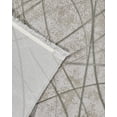 thumbnail image 4 of Evelyn Grey Geometric Acrylic Area Rugs for Living Room Jacquard Textured Modern Rugs Soft Geometric Rug for Bedroom Washable Rug Non-Slip Bohemian Carpet Perfect for Dining Room Office Beige, 4 of 4