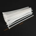 thumbnail image 2 of Uxcell Reusable Cable Ties Cable Zip Ties Adjustable Cable Tie Wraps Nylon 17.72" x 0.29" White 60pcs, 2 of 5