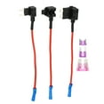 thumbnail image 1 of Unique Bargains 1 Set Universal 3pcs Car Fuse Tap Adapter with 3pcs 3A Standard Mini Low Profile Mini Blade Type Fuse, 1 of 7