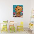thumbnail image 3 of Stupell Industries Eclectic Boho Tiger & Flowers Canvas Art, 24 x 30, by Carla Daly, 3 of 8