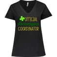 thumbnail image 3 of Inktastic Official Shenanigans Coordinator St. Patrick's Day Women's Plus Size V-Neck T-Shirt, 3 of 5
