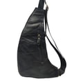 thumbnail image 4 of Mochila bandolera de piel Hebetag con bandolera para hombre y mujer, 4 of 7
