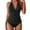 Black, variant on Tankini Swimsuits for Women Plus Size Solid Color High Waisted Bathing Suit Beach Pool Party Summer Womens 2 Piece Swimsuit Black L