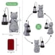 thumbnail image 3 of Figuras de gato para jardín al aire libre con linterna solar - Divertida lámpara solar impermeable de gato, decoración de jardín para exteriores, balcón, patio, regalos, 3 of 5
