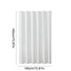 thumbnail image 3 of Cortina de ducha de poliéster impermeable con ganchos | Diseño de flores cortadas para hotel y baño | Tela blanca de 180 x 180 cm, 3 of 6