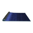 thumbnail image 2 of Ahgly Company Indoor Round Abstract Blue Contemporary Area Rugs, 3' Round, 2 of 4