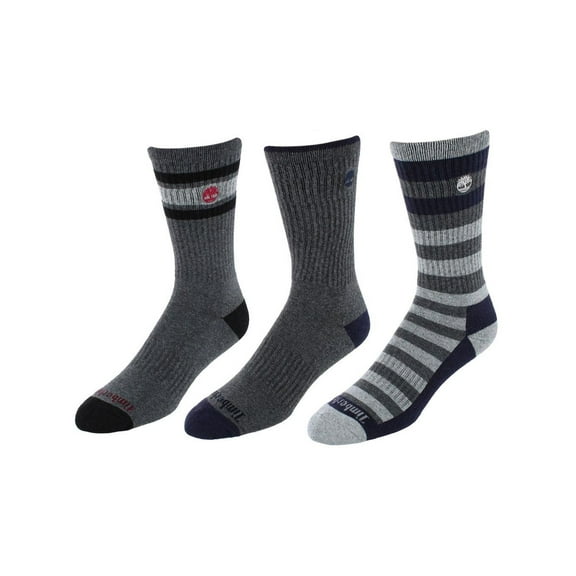 Timberland  Comfort Cushioned Cotton Blend Crew Socks (3 Pair Pack) (Men)