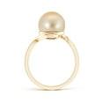 thumbnail image 2 of Angara Golden South Sea Cultured Pearl Solitaire Bypass Ring in 14K Yellow Gold for Women | June Birthstone Jewelry for Her, 2 of 7