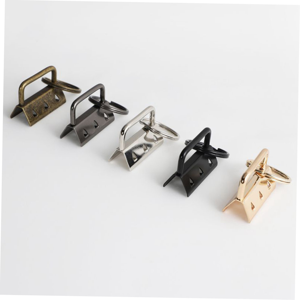 LOLIPPYY 50Pcs Lanyard Clasp Silver Metal for Hand Craft Projects and Suitcase