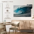 thumbnail image 5 of Elephant Stock Violent Blue Wave Wall Art - Horizontal Canvas Wall Art - Living Room Wall Decor - Beach Canvas - Gray And Teal Decor - 12" x 8", 5 of 8