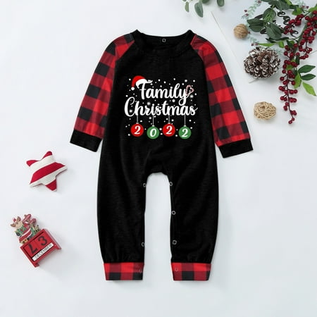 

Christmas Pjs Deer Plaid Print Long Sleeve T Shirt Top And Pants Xmas Sleepwear Holiday Family Matching Pajamas Outfit