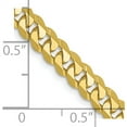 thumbnail image 5 of 10K Yellow Gold Jbsp's 4.6mm Flat Beveled Curb Chain (20 X 4.6) Made In South Africa 8225-20, 5 of 5