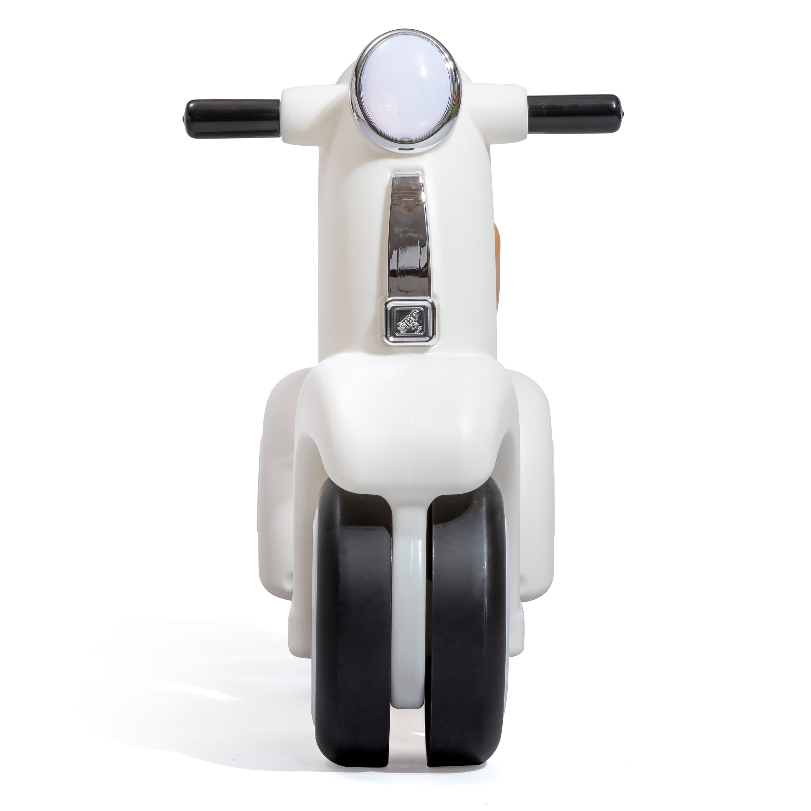 Step2 Ride Along White Scooter Plastic Toddler Foot-to-Floor Riding Toy for Ages 18M-4Y