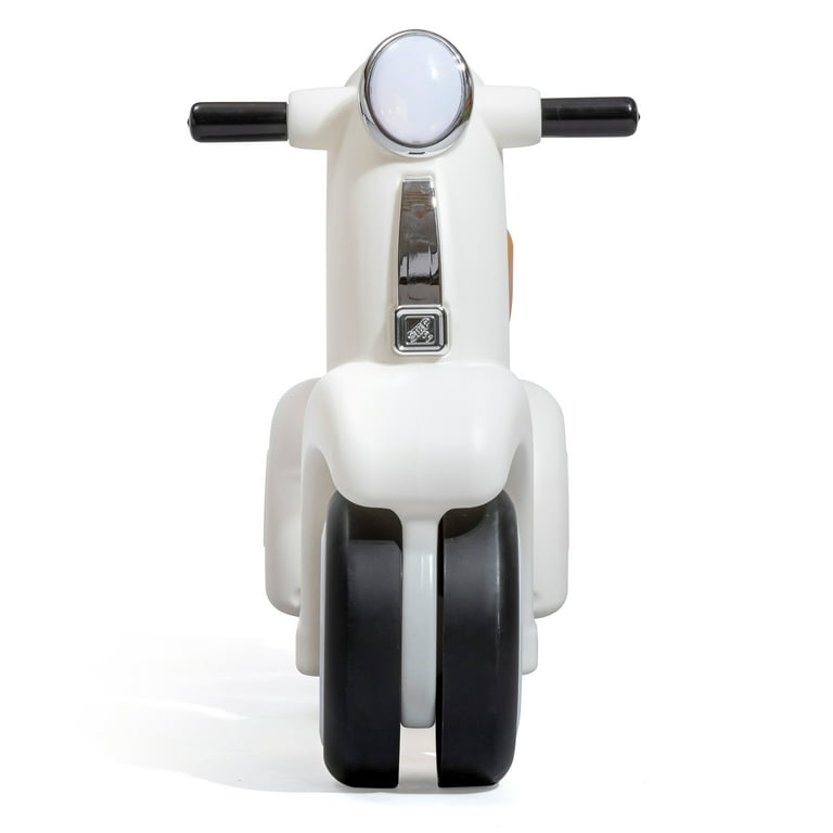 Step2 Ride Along White Scooter Foot to Floor Ride on Toy for