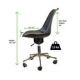 thumbnail image 6 of Active Task Chair with Wheels – Armless Ergonomic Desk Chair with Balance Seat, Adjustable Tall Office Chair for Standing Desk or Home Office, 6 of 9