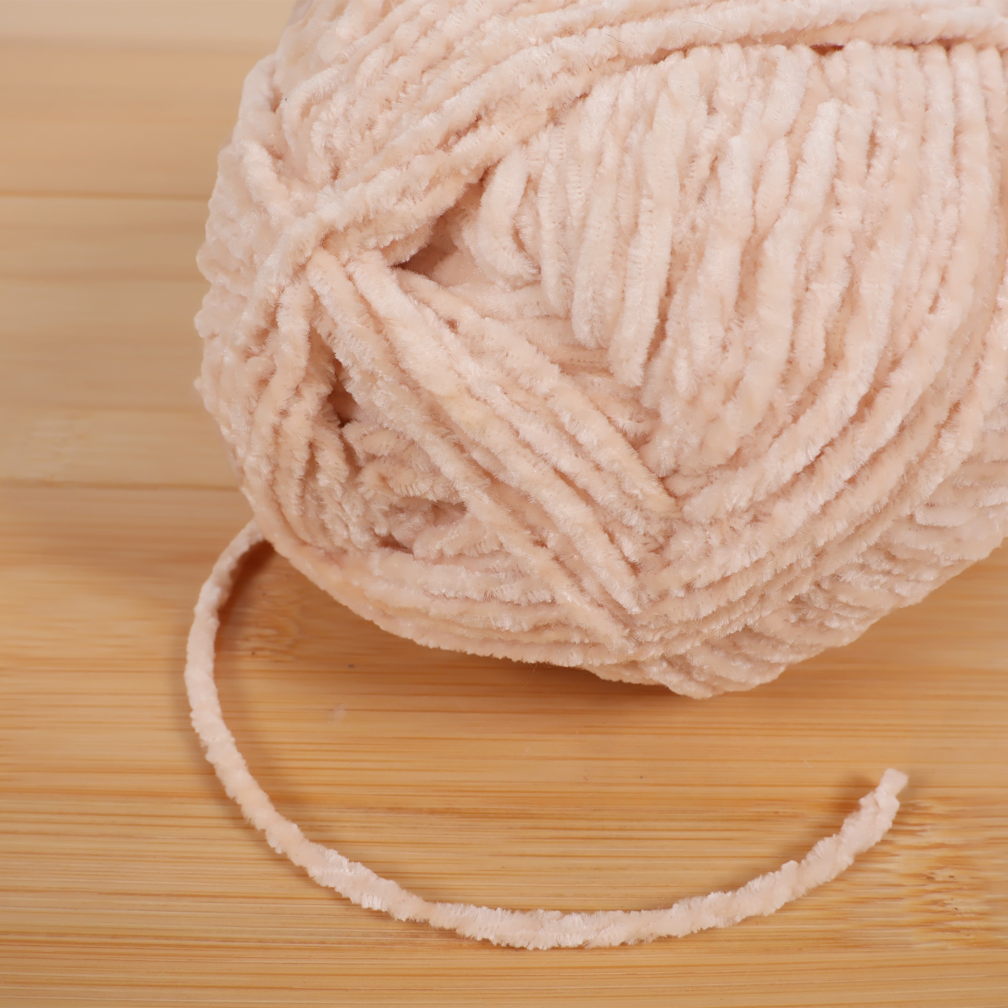 JubileeYarn Chenille Charms Yarn - 100g/Skein Worsted Polyester - Wishbone - 2 Skeins