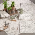 thumbnail image 3 of Saro Lifestyle Old Fashioned Script Print Design Napkin - Set of 4, 3 of 3