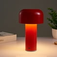 thumbnail image 4 of LED Desk Lamp, Mushroom Design Touch Table Light with 3 Color Temperature, Stepless Dimming,USB Charging for Restaurant Study, Built in Battery, Control: Touch, 4 of 7