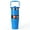 Electric Blue, variant on Ozark Trail 30 oz Insulated Stainless Steel Tumbler with Swivel Handle, Electric Blue