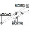 thumbnail image 2 of Febest DRIVE SHAFT COUPLING # HYDS-002 OEM 49300-2B500, 2 of 2