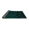 thumbnail image 2 of Ahgly Company Indoor Rectangle Abstract Turquoise Blue Modern Area Rugs, 5' x 8', 2 of 4