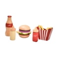 thumbnail image 2 of Juguete de comida de imitación, juguete educativo, juego de rol Montessori, modelo de bricolaje, juego de hamburguesas de imitación, juguete de comida, 2 of 9