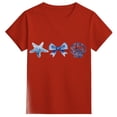 thumbnail image 4 of JAJAHO Girls Short Sleeve T Shirt Cute Ocean Animal Print Round Neck Loose Fit Summer Beach Graphic Tees For Kids Toddlers 1-13Y, 4 of 4