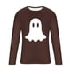 thumbnail image 5 of Amzcrzy - Sudadera Para Hombre, Estilo Casual, Con Estampado Deportivo, Manga Larga, Cuello Redondo, Color Café, 4Xl, 5 of 5