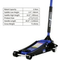 thumbnail image 6 of 2.5 Ton / 5000 LBS Low Profile Floor Jack, Heavy Duty Steel Hydraulic Floorjack Racing Floor Jack with Dual Piston Quick Lift Pump, Lifting Range 3.5" to 19.5", 6 of 8
