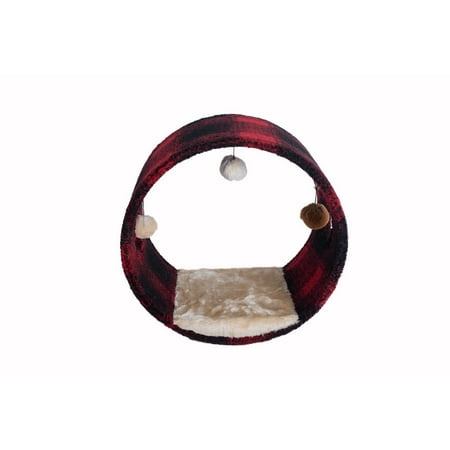 UPC: 0815481012257 | Armarkat Model B1201 real wood Cat Hideaway Tunnel  Scotch Plaid