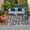 Charcoal, Black, White, variant on Navy Blue Dog Paw Outdoor Rug for Patio/Deck/Porch, Non-Slip Large Area Rug 6 x 9 Ft, Modern Geometric Abstract Aesthetics Indoor Outdoor Rugs Washable Area Rugs, Reversible Camping Rug Carpet Runner