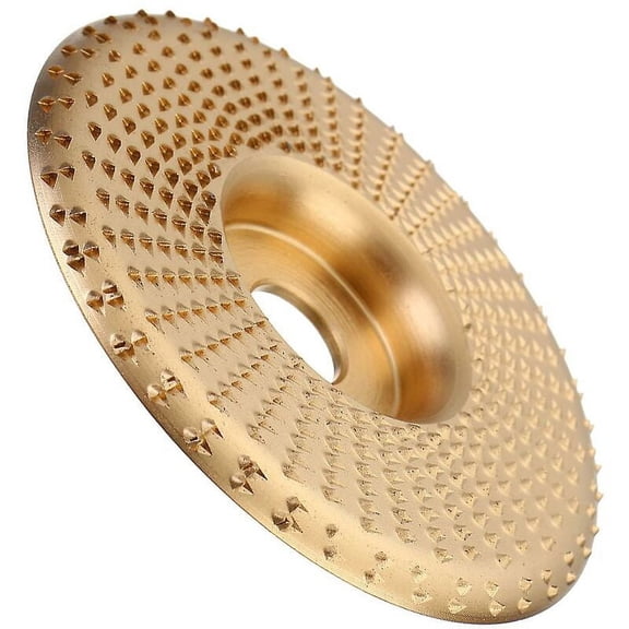 Carbide-Tipped Wood Carving Sanding Disc for Angle Grinder - 100mm, Silver Finish - Efficient Shaping Tool