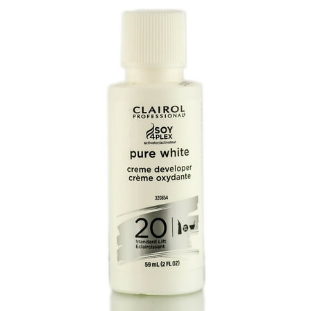 - Clairol Pure White Creme Developer - Standard Lift - Option : 20 Volume - 2 oz