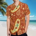thumbnail image 5 of High Quality Hawaiian Shirts for Men Short Sleeve Aloha Beach Shirt Floral Summer Casual Button Down Shirts Blouses DOYCW7, 5 of 7