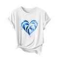 thumbnail image 2 of Women's Tops Clearance Under $5 Large Printed Casual Short Sleeved T-shirt Comfortable Top, 2 of 4