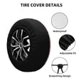 thumbnail image 2 of Susaid Hello Summer Gnome Print Tire Covers,Waterproof Anti-UV Snow Sun Rain Tire Covers for RV,Truck, SUV, Trailer, Camper-16 inch, 2 of 6
