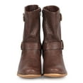 thumbnail image 4 of New Women Liliana Norman-3 Hollow Leatherette Round Toe Buckle Strap Riding Boot, 4 of 5