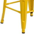 thumbnail image 3 of Bowery Hill 30'' Industrial Metal Backless Bar Height Stool in Yellow, 3 of 5