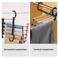 thumbnail image 4 of Labymos Clothes Hangers Multifunctional Smart Pants Organizer Space Save Non-Slip 5 Layers Closet Storage Organizer, 4 of 8