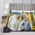thumbnail image 3 of Los Angeles Flannel Throw Blanket ，Football Style Pride Paint Travel Blanket Gifts for Men Women Boy Decor Sofa Bed 60"x80", 3 of 6