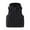 Black, variant on Uaswgudfs ​Women's Autumn/Winter Sleeveless Quilted Vest: Zip/Snap Front w/ Adjustable Hood & Flap Pockets